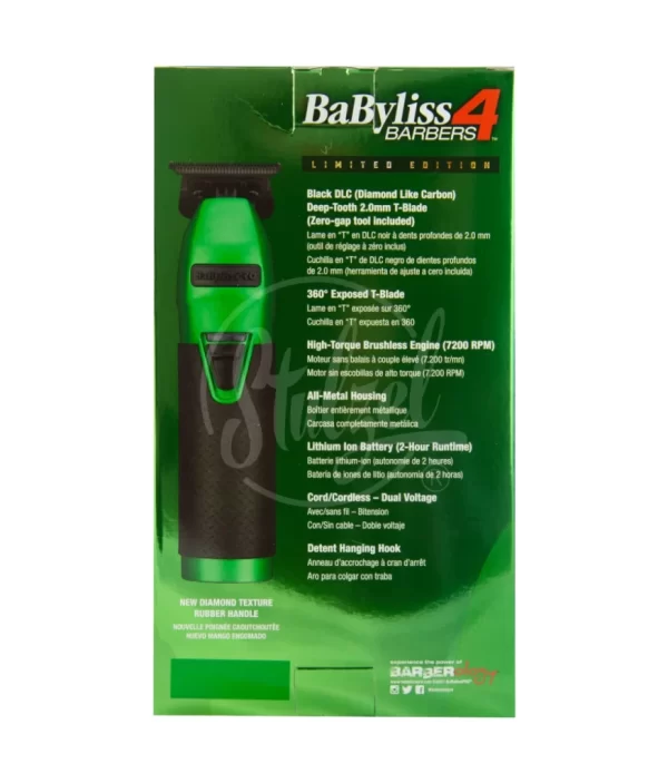 Stulzel BaByliss Trimmer 4Barbers Green B787GIUZ